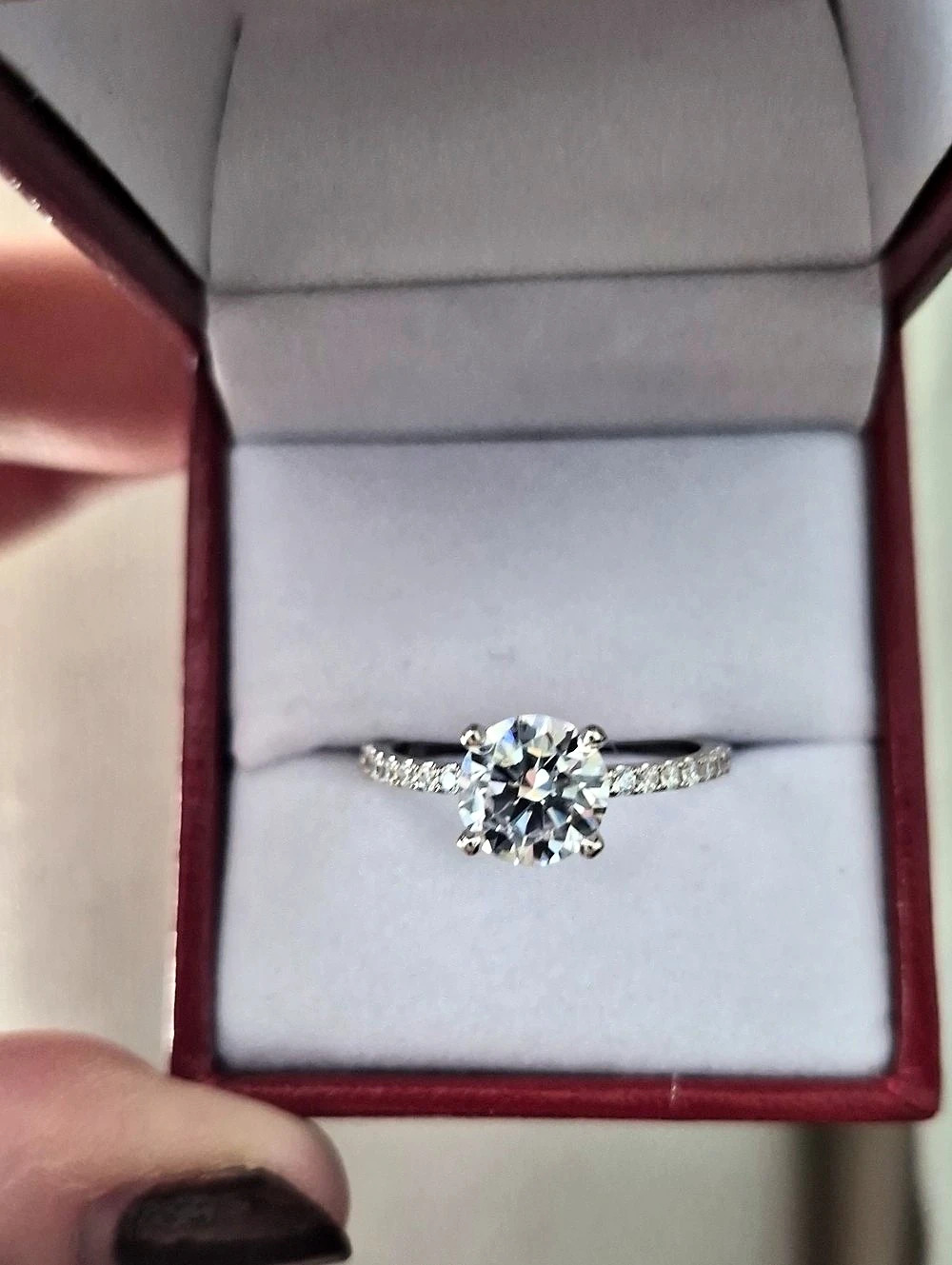 2ct Moissanite Engagement Ring